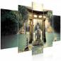 Canvas Print - Buddha Smile (5 Parts) Wide