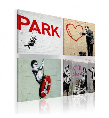 56,90 €Quadro - Banksy - inspiração urbana