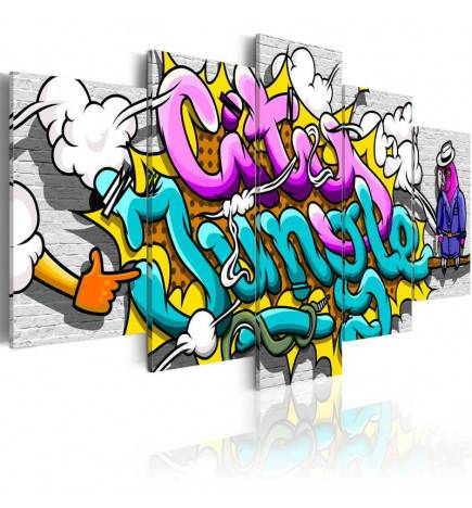 Canvas Print - Graffiti: city jungle