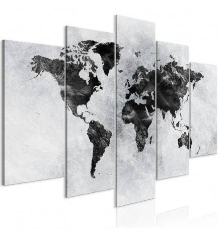 70,90 € Canvas Print - Concrete World (5 Parts) Wide