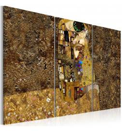 Canvas Print - Klimt inspiration - Kiss