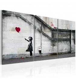 Wandbild - Hoffnung gibt es immer (Banksy) - Triptychon