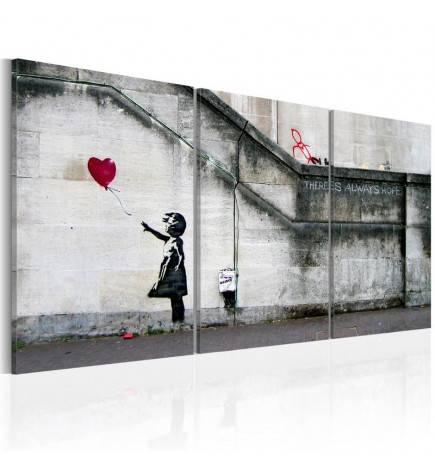 61,90 € Cuadro - Siempre hay esperanza (Banksy) - tríptico
