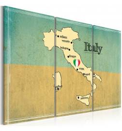 61,90 €Quadro con la mappa del bel paese - Italia - ARREDALACASA