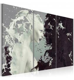 Canvas Print - Black or white? - triptych