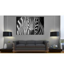 Quadro con una zebra in bianco e nero - ARREDALACASA