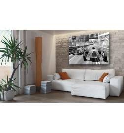 Canvas Print - Old Cars Racing