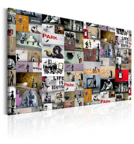 Canvas Print - Art of Collage: Banksy