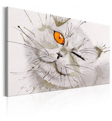 70,90 € Canvas Print - Grey Cat