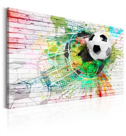 70,90 € Canvas Print - Colourful Sport (Football)