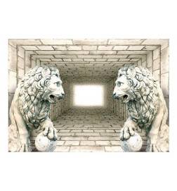 Selbstklebende Fototapete - Chamber of lions