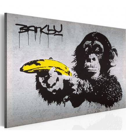 61,90 €Quadro scimmia con la banana - varie misure - ARREDALACASA