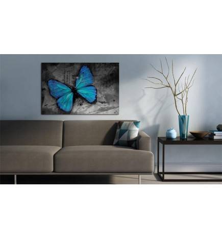Quadro con una farfalla blu - varie misure - ARREDALACASA