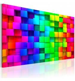 61,90 €Quadro con i cubi multicolore in 3D - ARREDALACASA