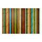 Fotomurale con le strisce di legno colorate - Arredalacasa
