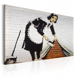 61,90 € Canvas Print - Maid in London by Banksy