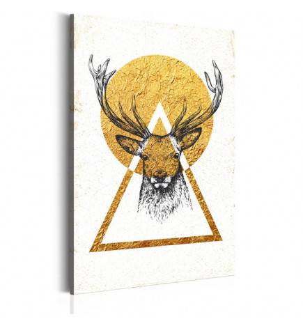 Canvas Print - My Home: Golden Deer