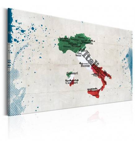 61,90 €Quadro con la Mappa dell'Italia n. 2 - ARREDALACASA