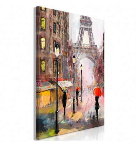 61,90 €Quadro con gli ombrelli rossi a Parigi - ARREDALACASA