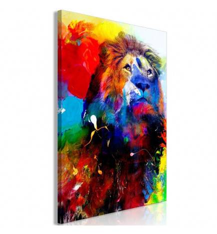 61,90 €Quadro leone a colori - varie misure - ARREDALACASA