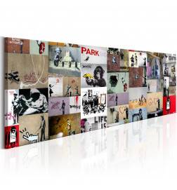 82,90 € Canvas Print - Art of Collage: Banksy II