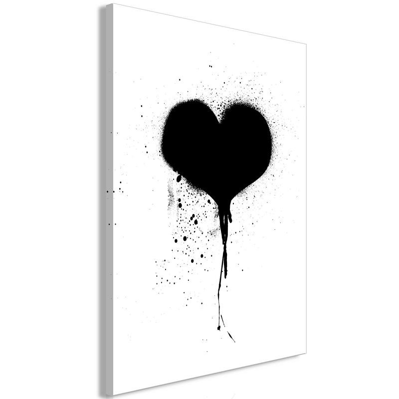 Canvas Print - Destroyed Heart (1 Part) Vertical Size 40x60