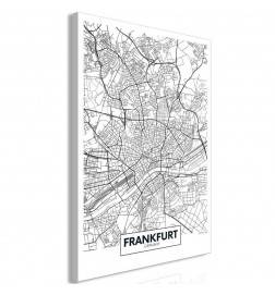 61,90 €Quadro con la mappa di Francoforte - grigia - ARREDALACASA