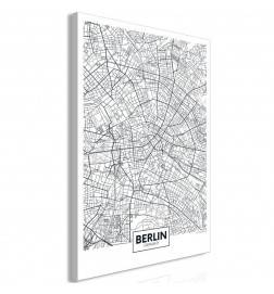 61,90 €Quadro con la mappa di Berlino - grigia - ARREDALACASA