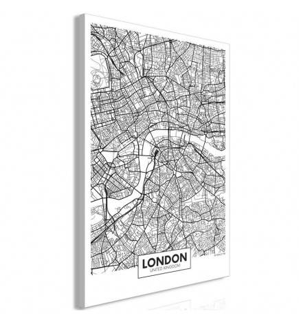 61,90 €Quadro con la mappa di Londra - grigia - ARREDALACASA