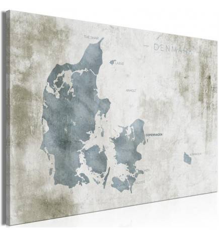 61,90 € Canvas Print - Scandinavian Blue (1 Part) Wide