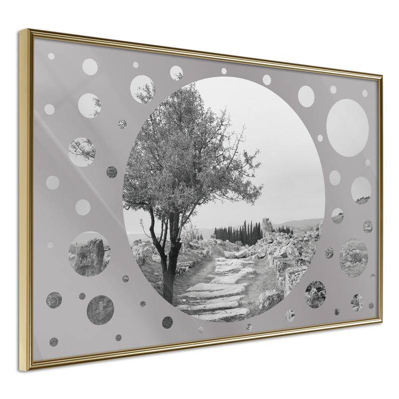 71,00 € Poster met een elegante zwarte en witte boom Arredalacasa