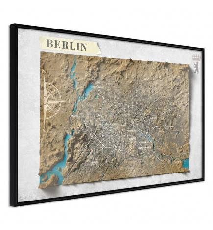 Poster et affiche - Raised Relief Map: Berlin