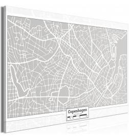 61,90 € Canvas Print - Capital of Denmark (1 Part) Wide