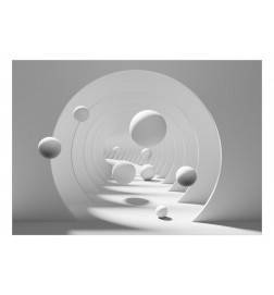 Fotomurale adesivo con le sfere in bianco e nero Arredalacasa