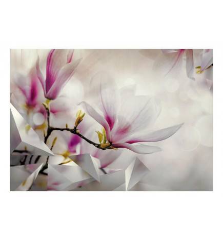Fotomurale adesivo con la magnolia rosa ARREDALACASA