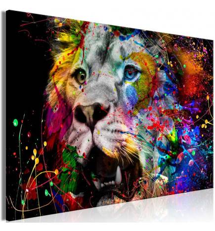 70,90 €Quadro leone a colori cm. 90x60 e 120x80 - ARREDALACASA
