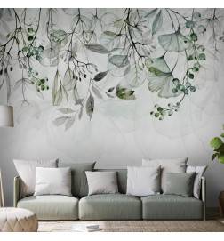 Self-adhesive Wallpaper - Foggy Nature - Green