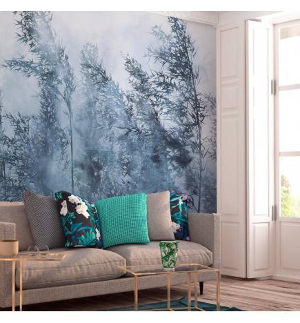 Self-adhesive Wallpaper - Tall Grasses - Grey
