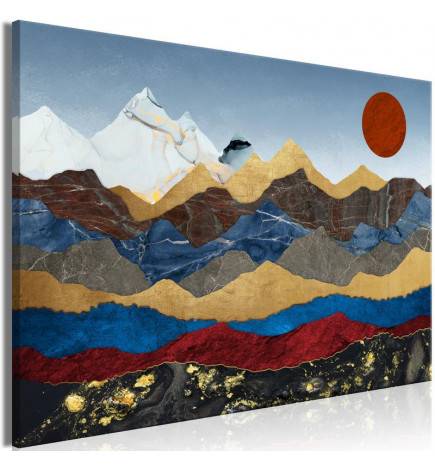 Canvas Print - Heart of the Mountains (1 Part) Wide