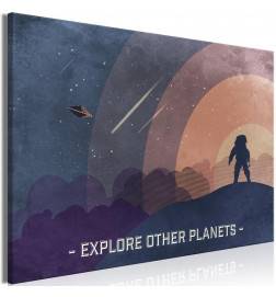 61,90 € Canvas Print - Explore Other Planets (1 Part) Wide