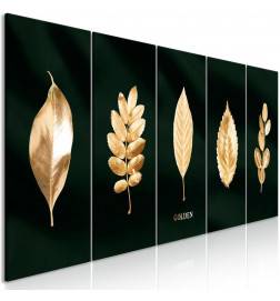 92,90 €Quadro collage di foglie dorate cm. 200x80 - ARREDALACASA