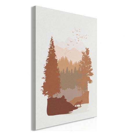 Canvas Print - Autumn in the Mountains (1 Part) Vertical