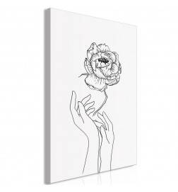 61,90 € Canvas Print - Delicate Flower (1 Part) Vertical