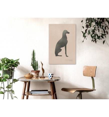 Canvas Print - Calm Greyhound (1 Part) Vertical
