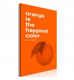 Wandbild - The Happiest Colour (1 Part) Vertical