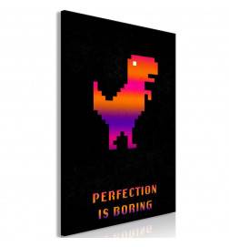 Canvas Print - Perfection Is Boring (1 Part) Vertical