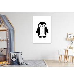 Quadro con un piccolo pinguino cm. 40x60 ARREDALACASA