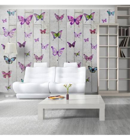 Wallpaper - Butterflies and Concrete