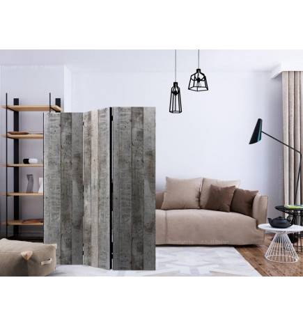 3-teiliges Paravent - Concrete Timber [Room Dividers]