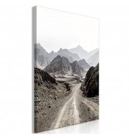 61,90 € Canvas Print - Trail Through the Mountains (1 Part) Vertical